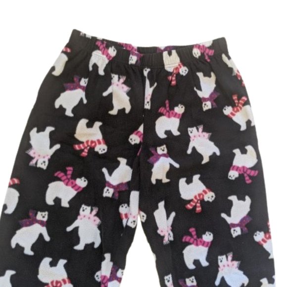 --- Polar Bear Fleece PJ Pants Pajama Pajamas Size Small - Picture 1 of 3